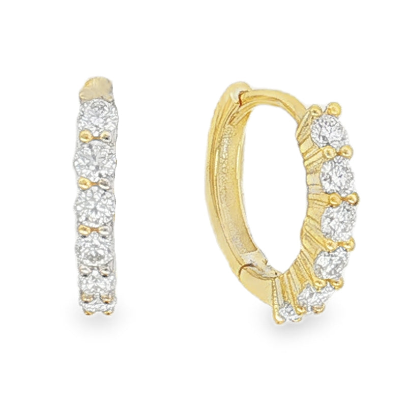 Orecchini Eloise– Orecchini a scattino Moissanite | Argento 925 (Copia)