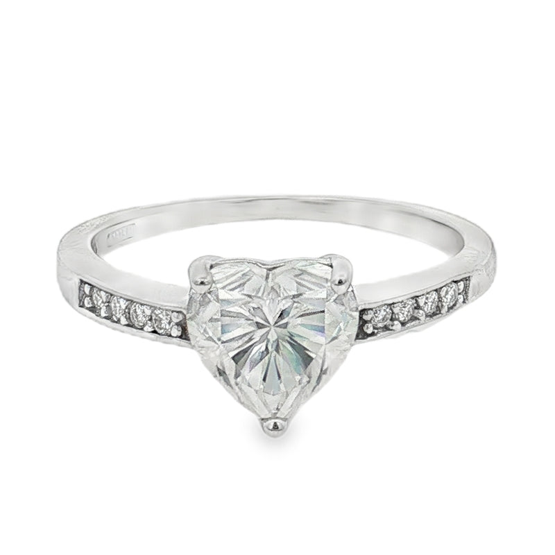 Anello Iliane– Solitario Moissanite 7*7 mm 3 Griffe | Argento 925