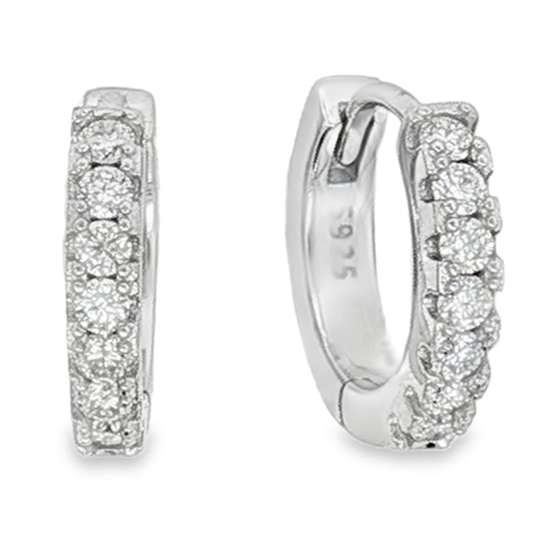 Orecchini Ayla– Orecchini a scattino Moissanite | Argento 925