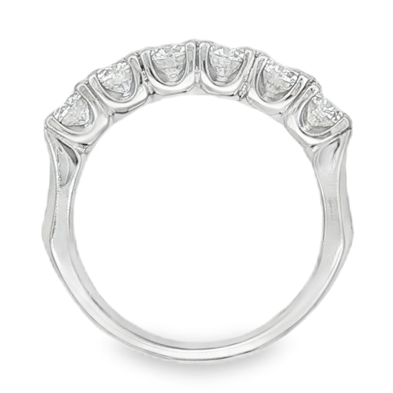 Anello Soveli – Anello Moissanite Riviera 6 Pietre 4 mm | Argento 925