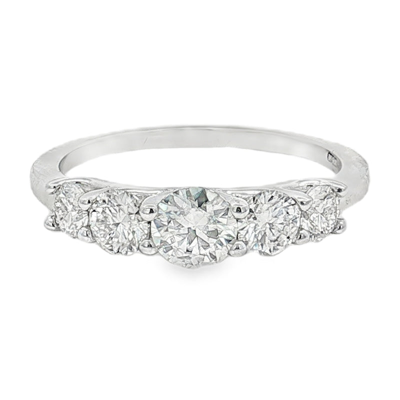 Anello Ayrèl – Anello Moissanite Riviera 5 Pietre degrade | Argento 925