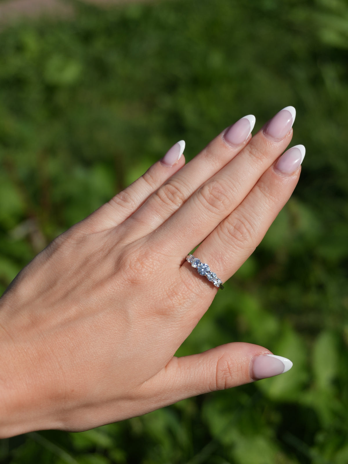 Anello Ayrèl – Anello Moissanite Riviera 5 Pietre degrade | Argento 925