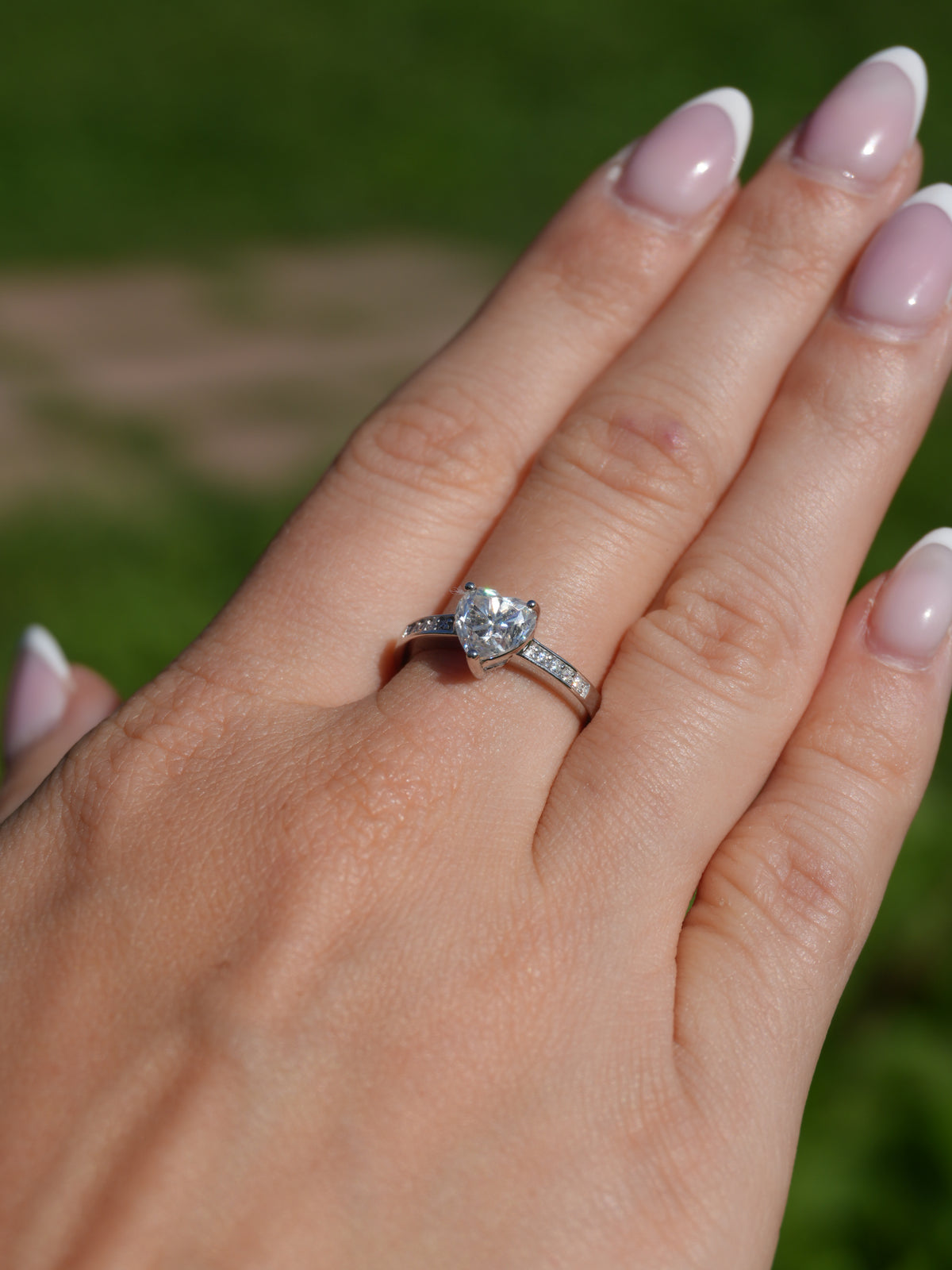 Anello Iliane– Solitario Moissanite 7*7 mm 3 Griffe | Argento 925