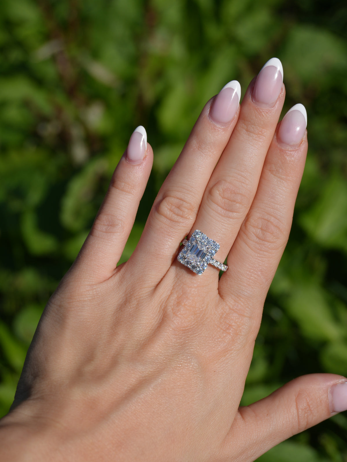 Anello Sia – Anello solitrio quadrato Moissanite  8*6 mm | Argento 925