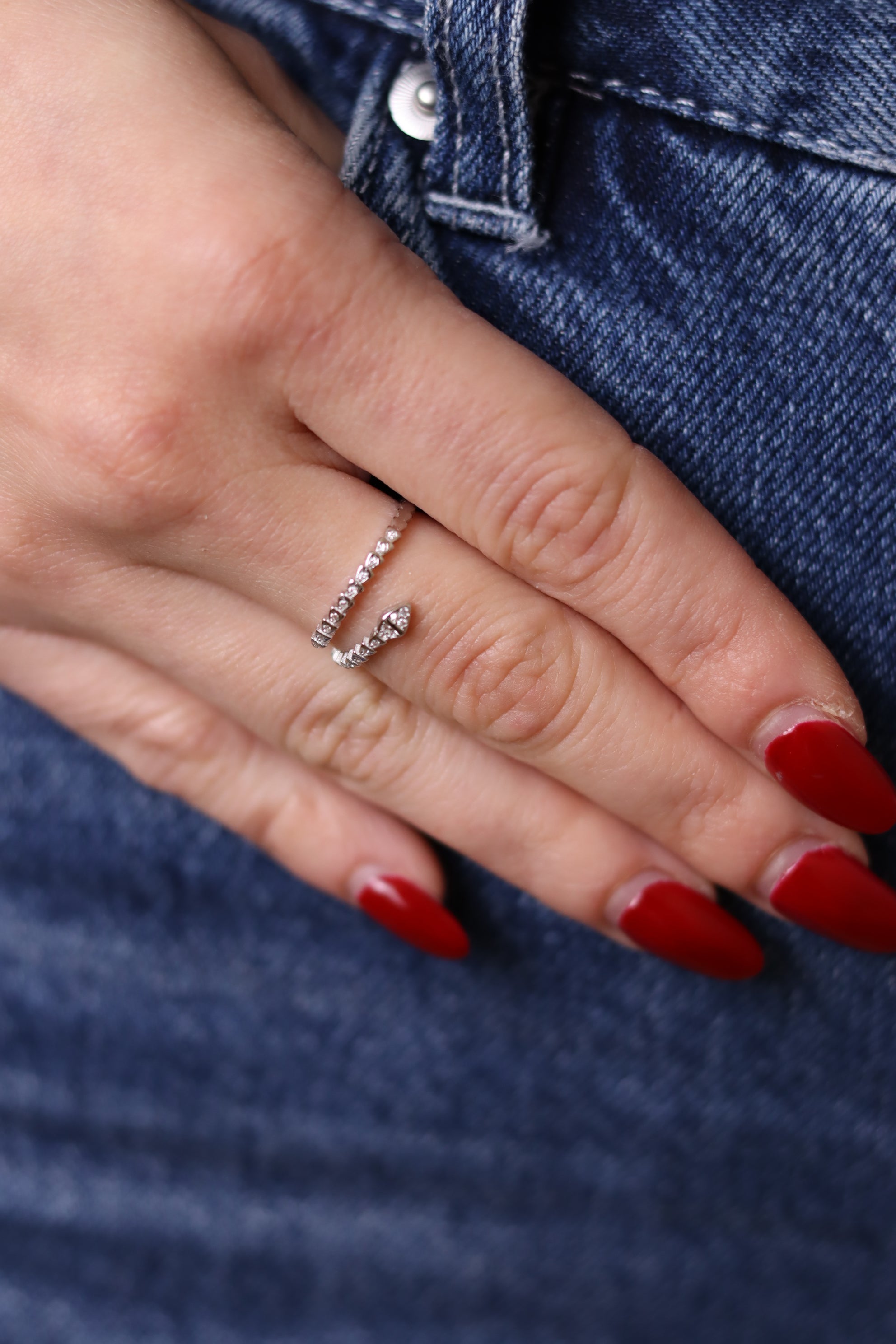 Anello Serpente Sibilum - Anello Donna Argento 925