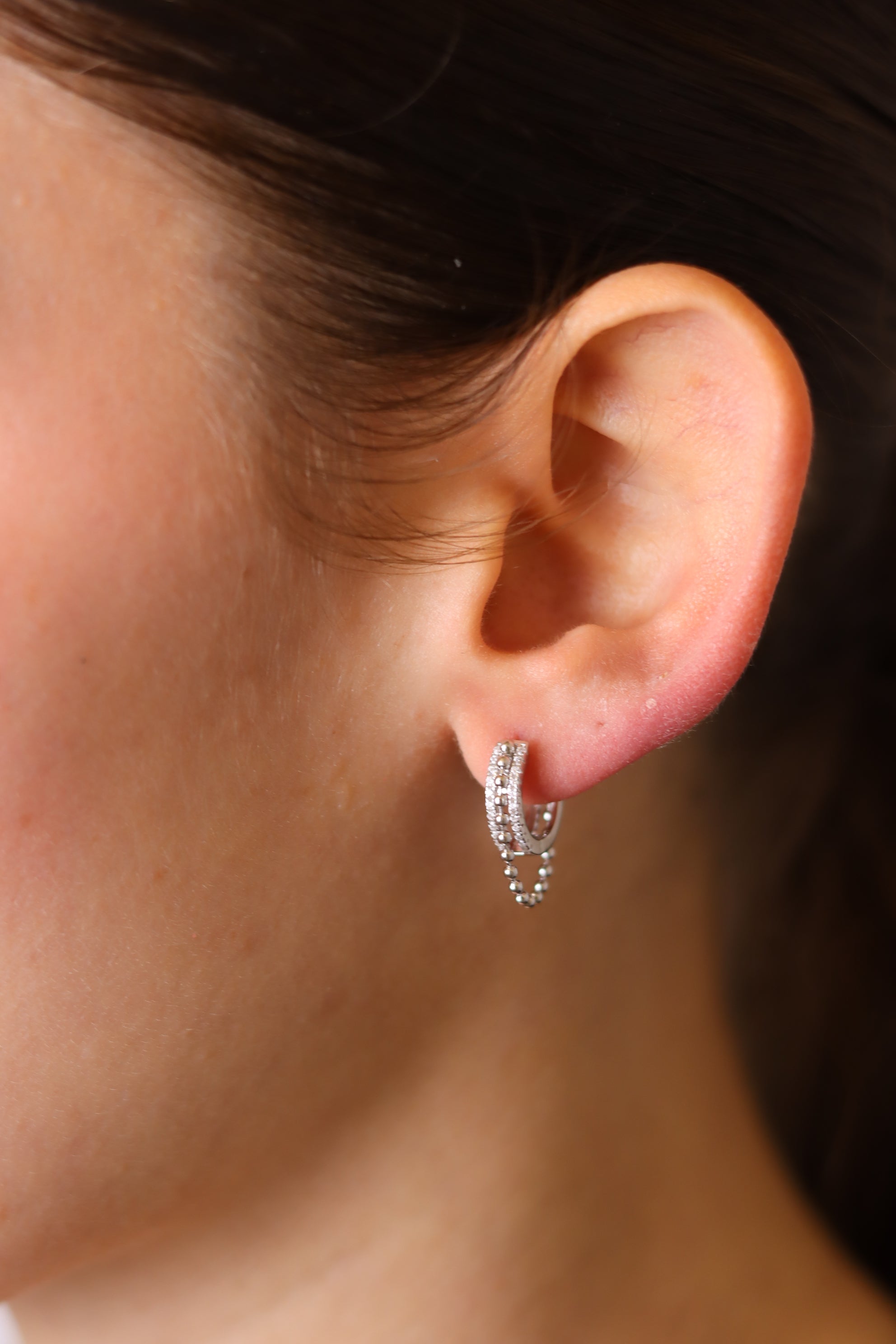 Orecchini a cerchio Orage - Orecchini Donna Argento placcato Oro 18k