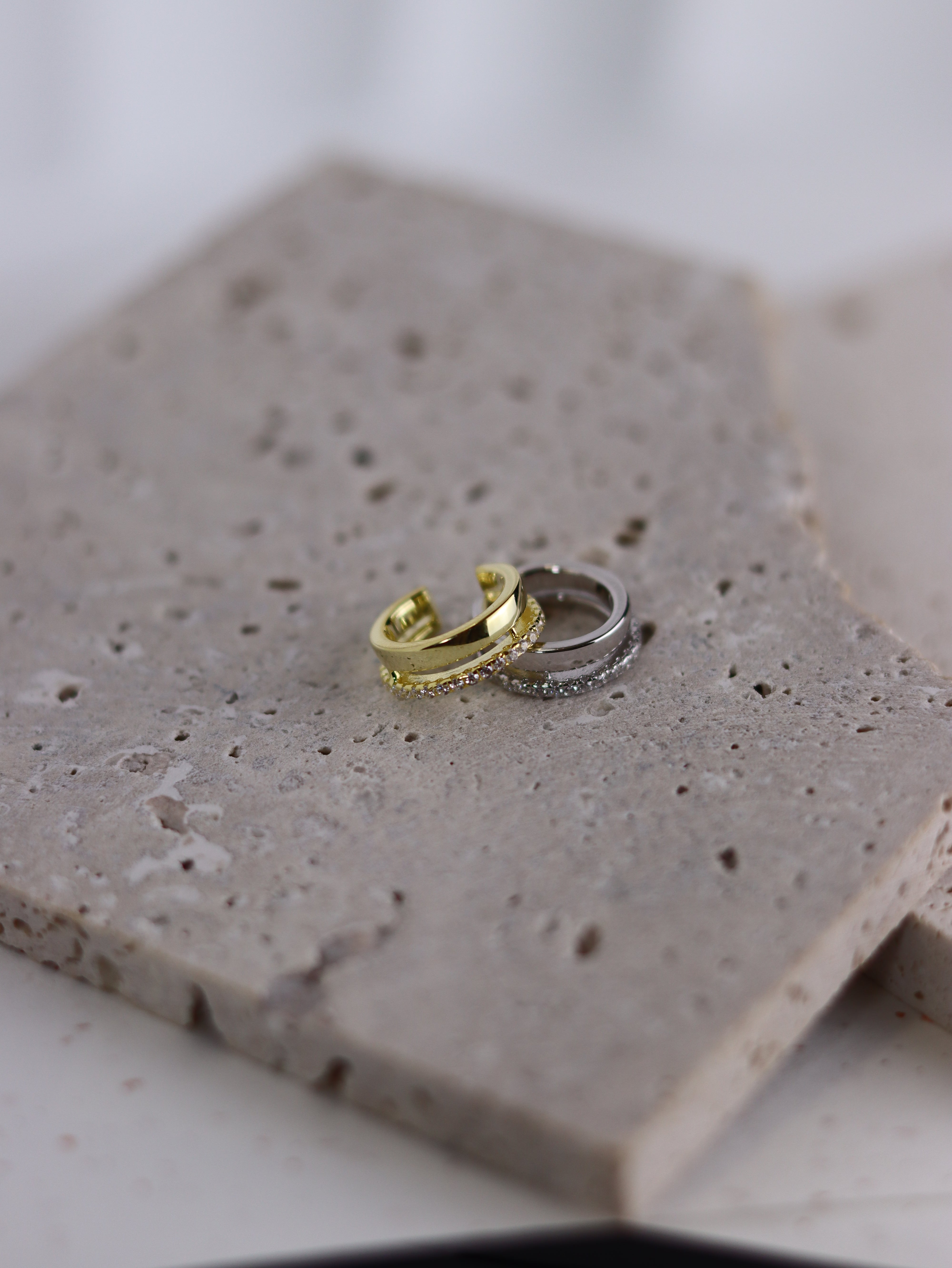 Ear Cuff Kai - Ear Cuff Donna Argento 925