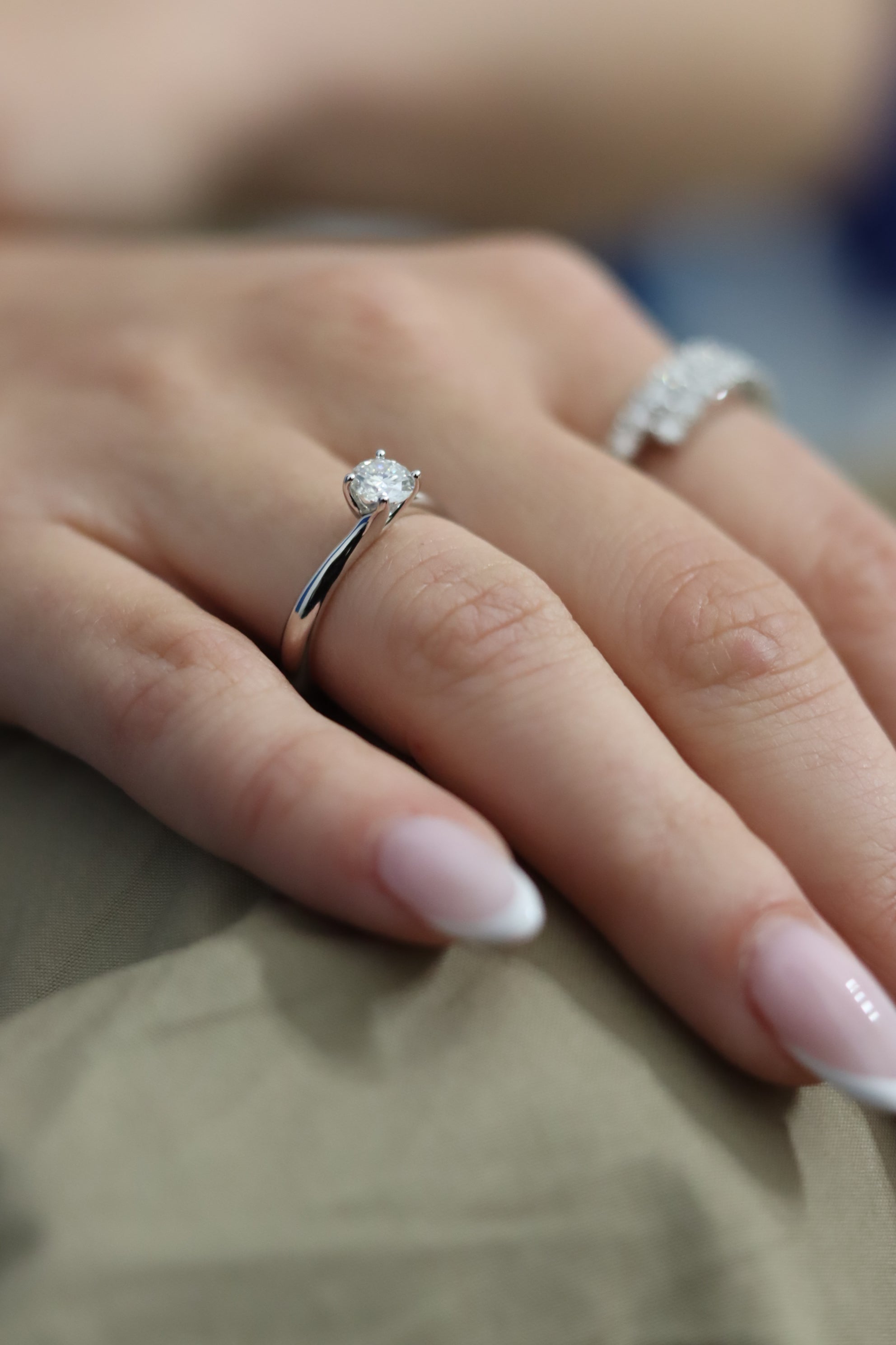 Anello Moissanite - Anello Donna Argento 925