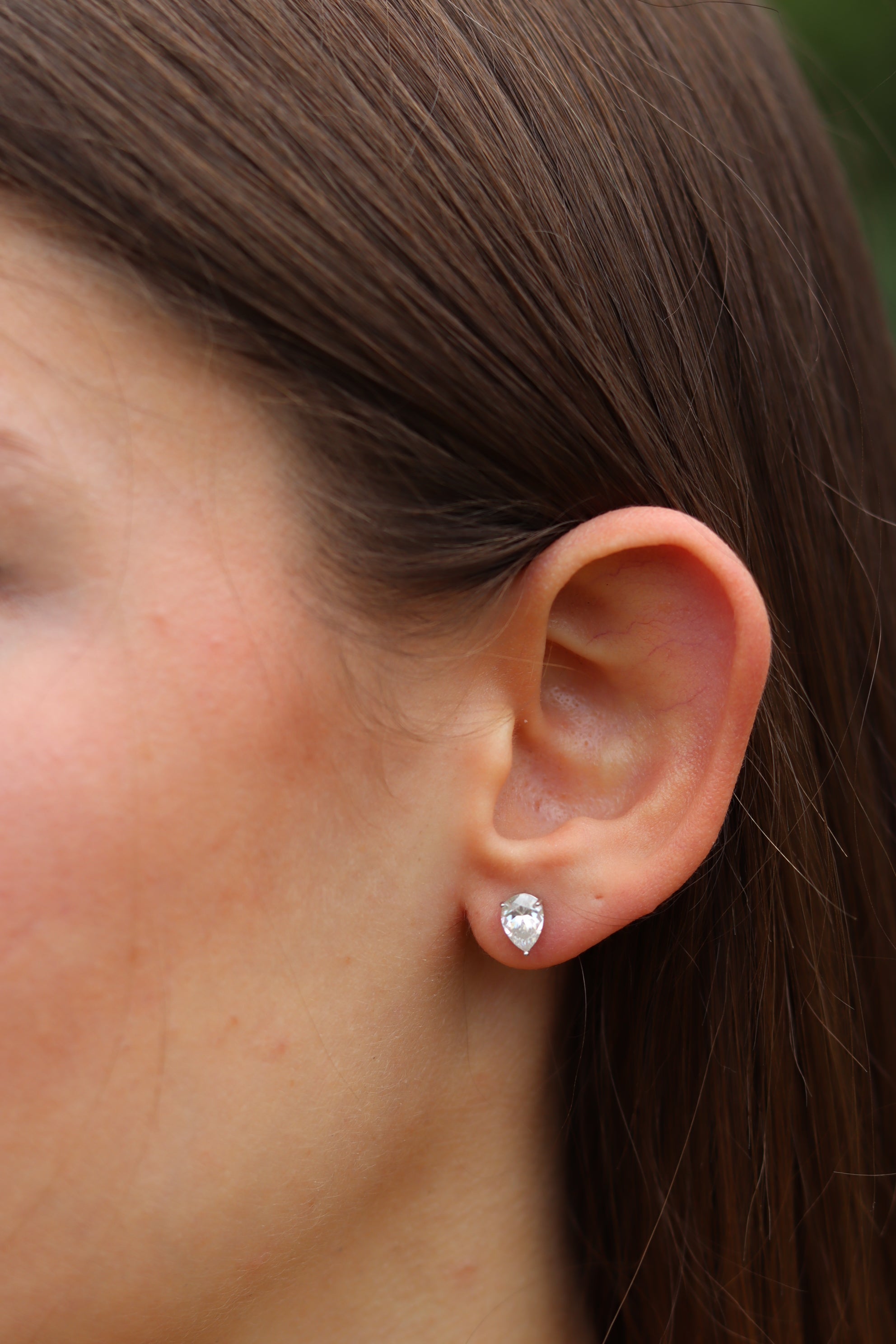 Orecchini Begonia – Orecchini Moissanite a Lobo | Argento 925