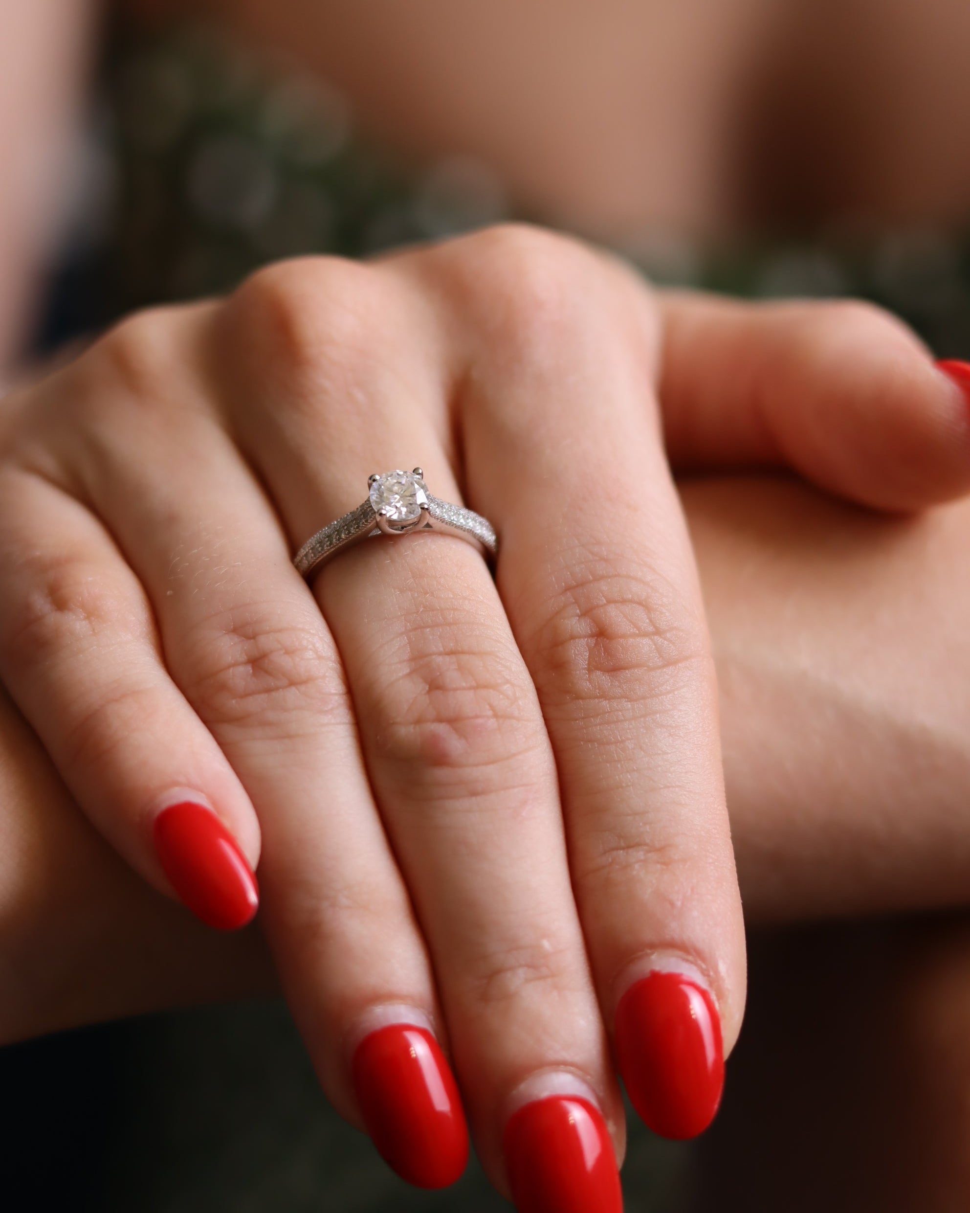 Anello Petunia Moissanite