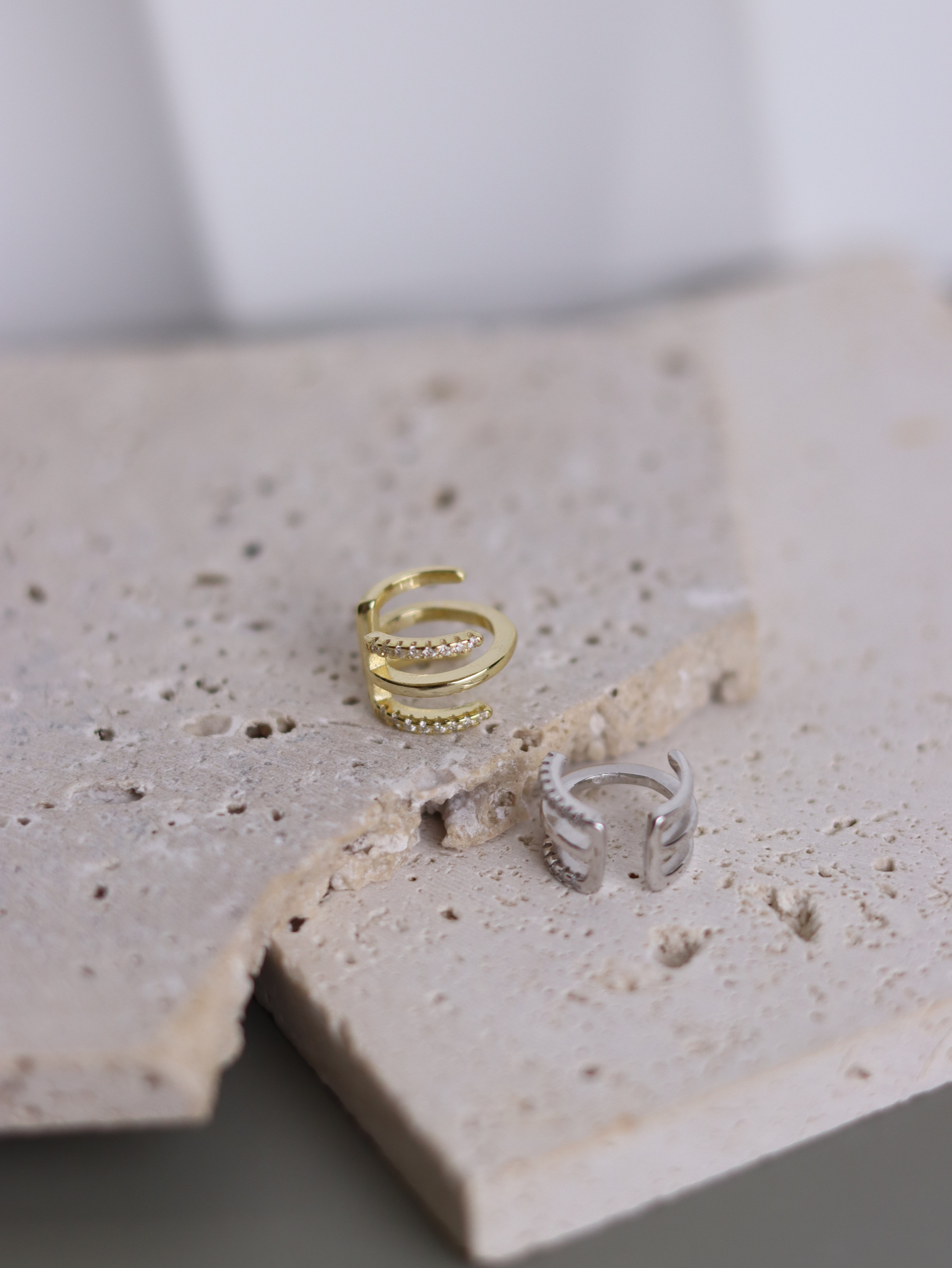 Ear Cuff Elara - Ear Cuff Donna Argento 925