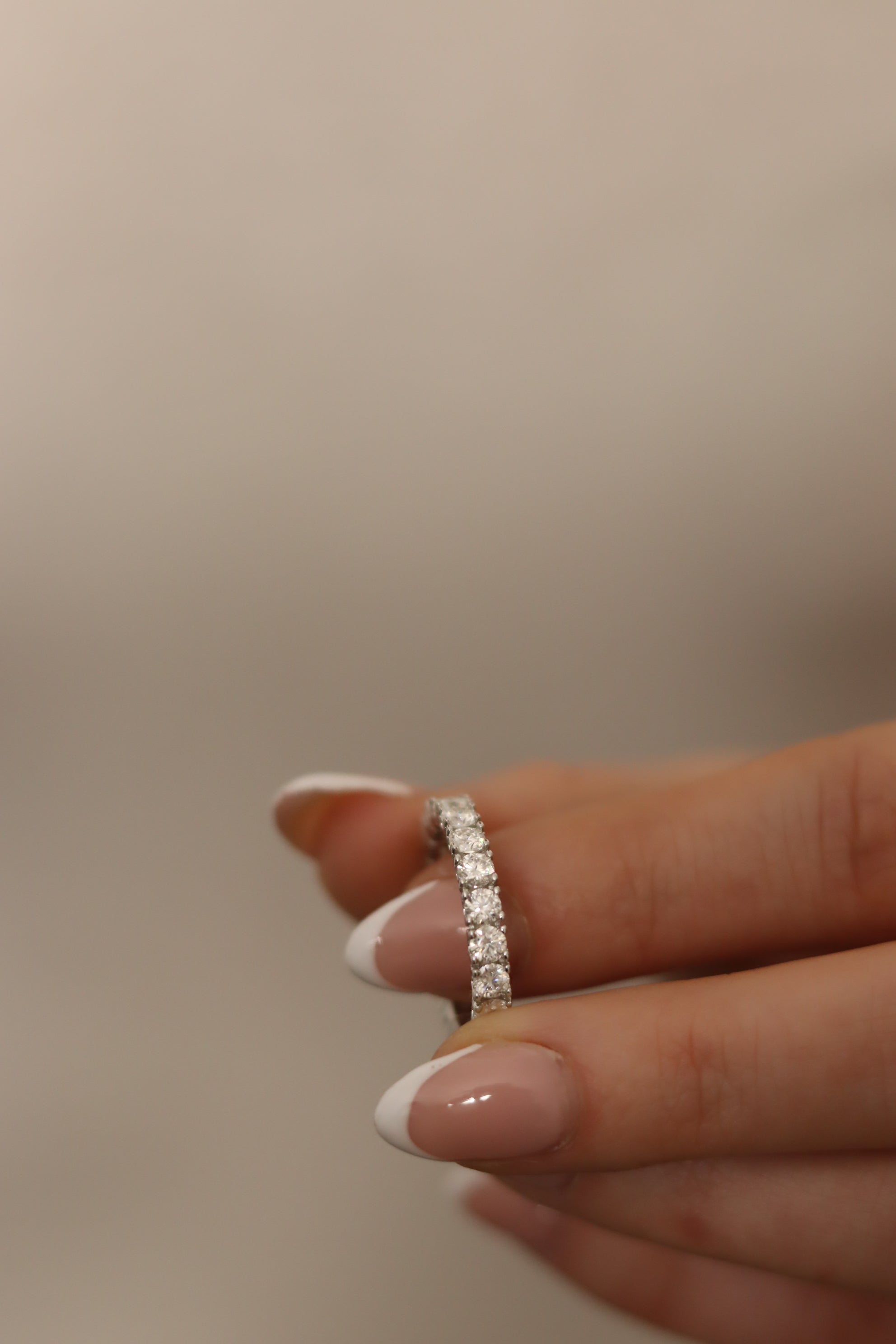Anello Petunia – Eternity Moissanite 3mm | Argento 925 | Anello Donna