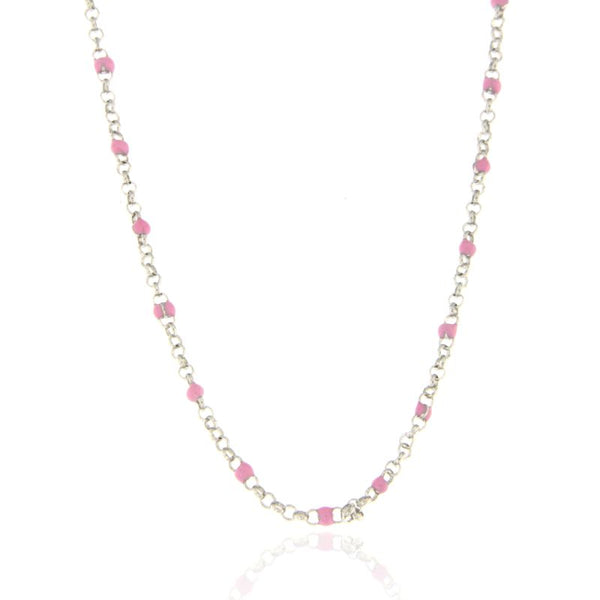 Collana In Oro, Perle Rosa, Ematite Rosa, Rajola. Collezione VITA - Foto 5