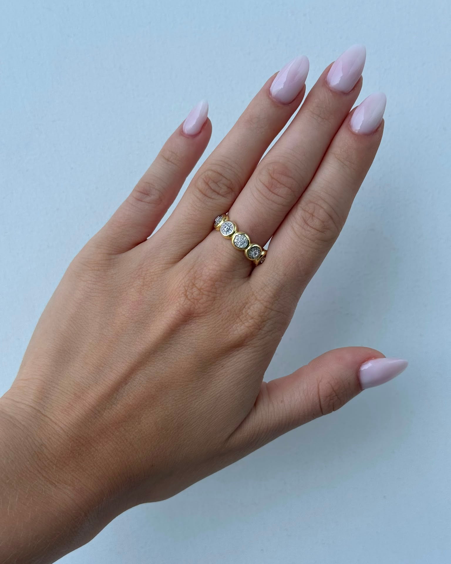 Anello Cipollino Val- Anello Donna Argento 925 placcato Oro 18k