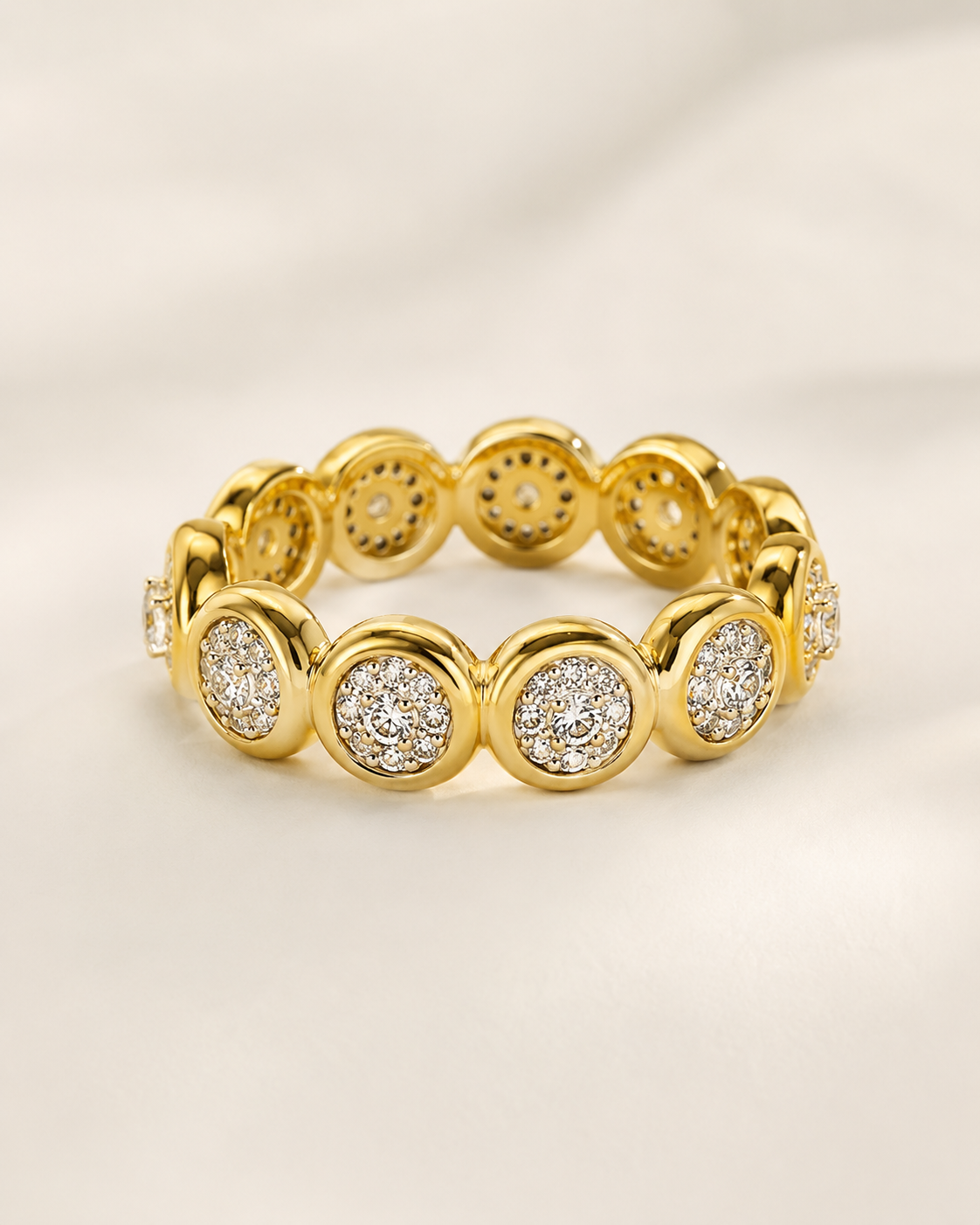 Anello Cipollino - Anello Donna Argento 925 placcato Oro 18k