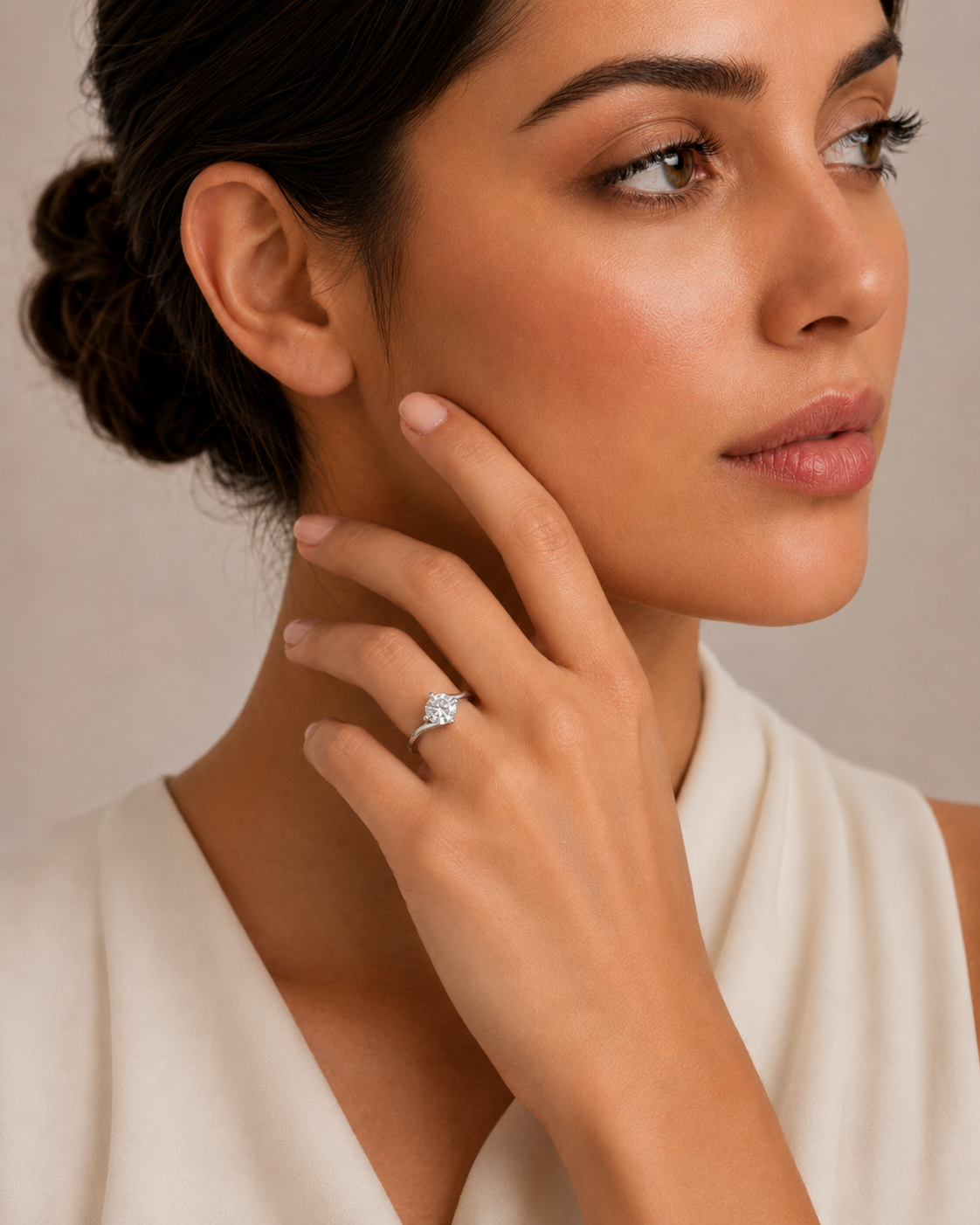 Anello Camelia Moissanite