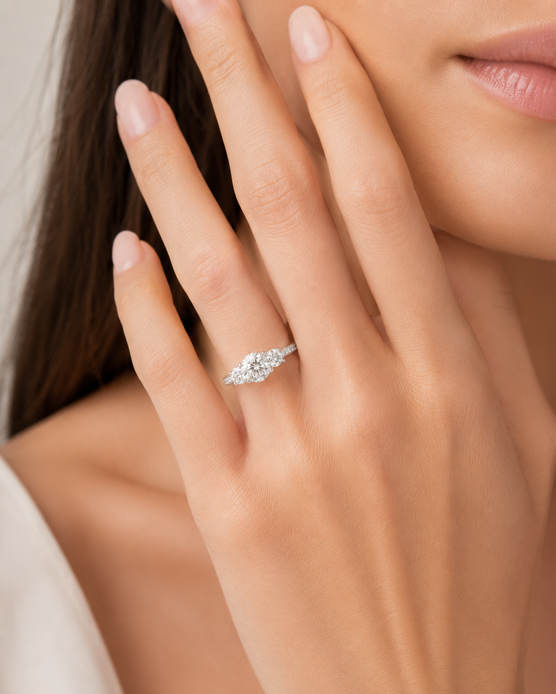 Anello Tulipano Moissanite